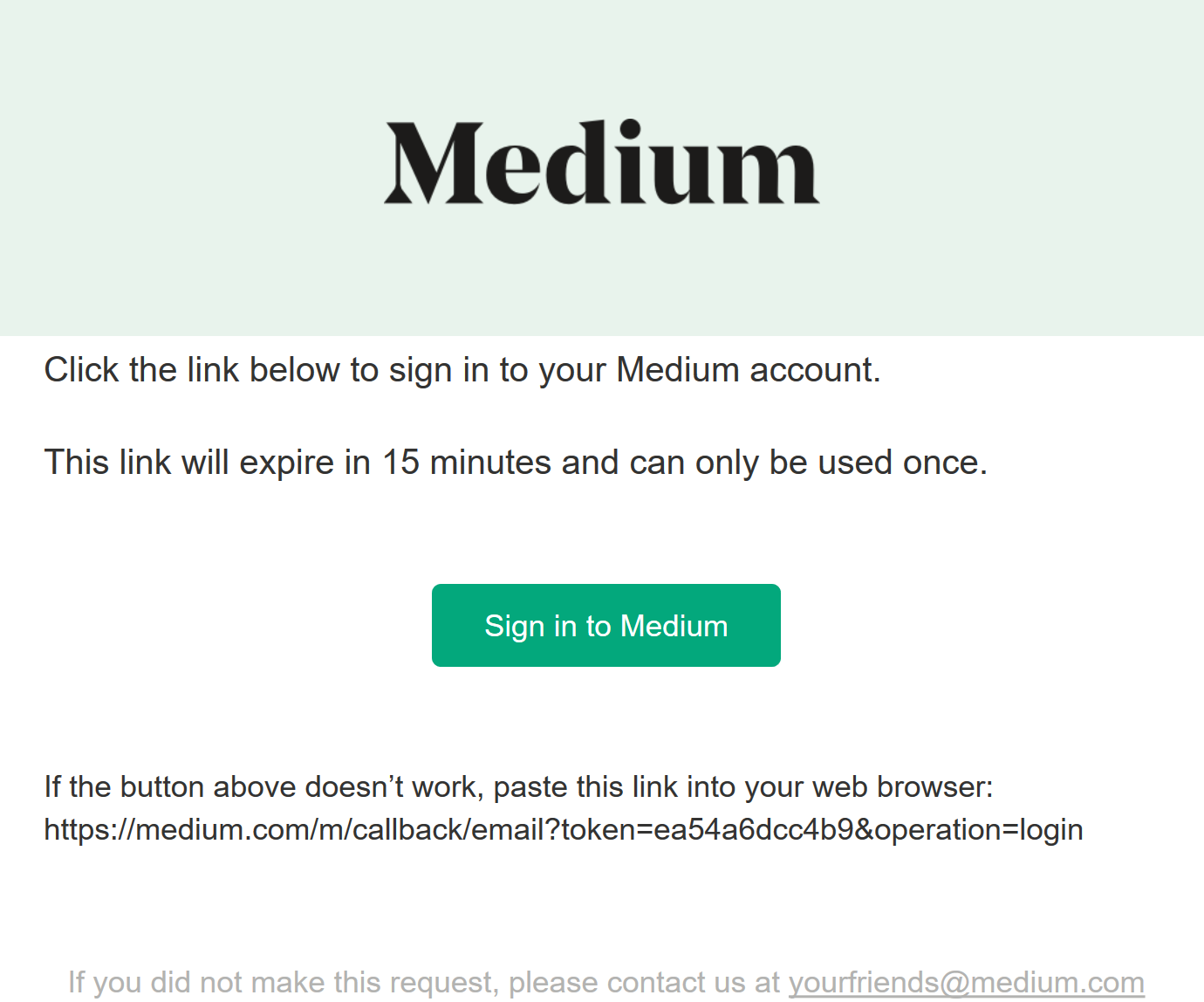 Medium Passwordless Authentication - Email