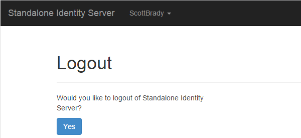 Identity Server Logout Confirmation