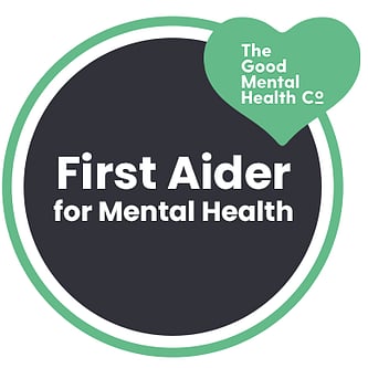 The logo for my first aider for mental health qualification.