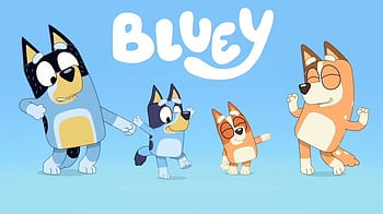 Bluey and her family.