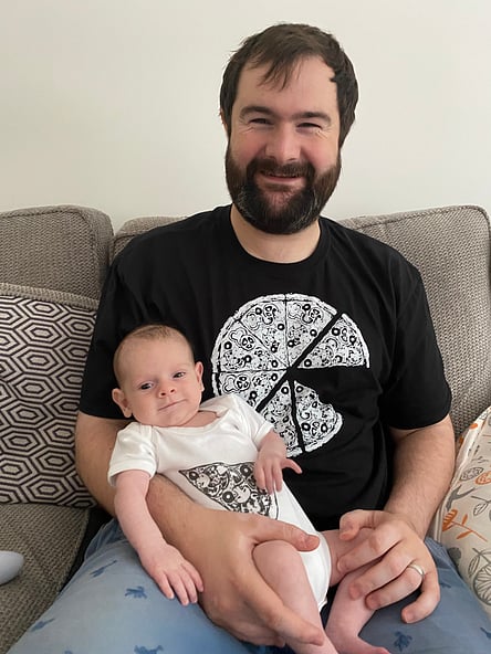 Me and my son William on our first fathers day.