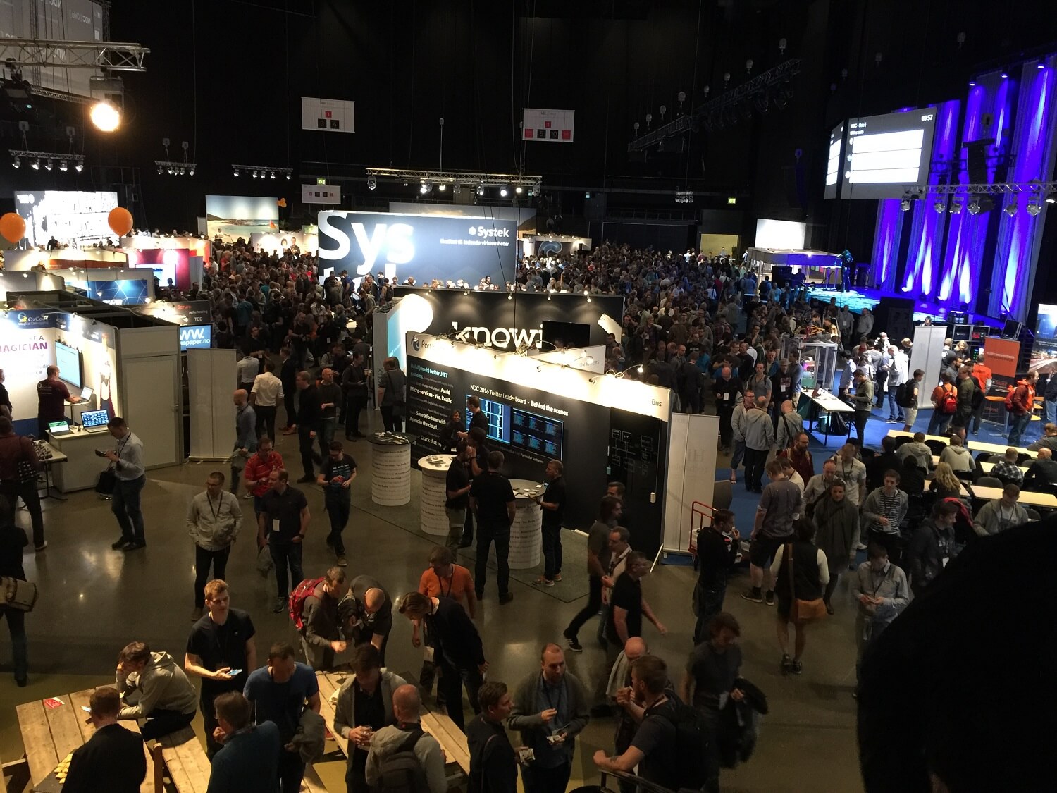 NDC Oslo 2016 exhibition hall