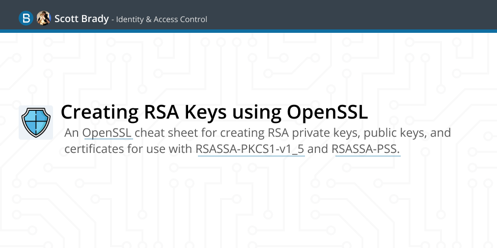 Openssl New Key